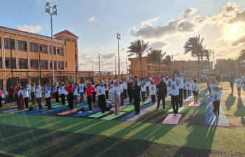 Yoga Day in Portsaid